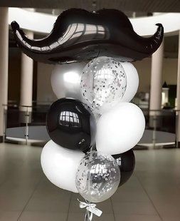 Набір гелієвих кульок Gentleman's Mustache S-7525 фото