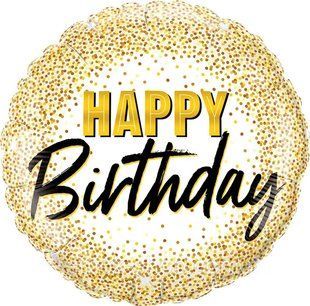 Фольгована кулька Happy Birthday Gold ФМ-030 фото